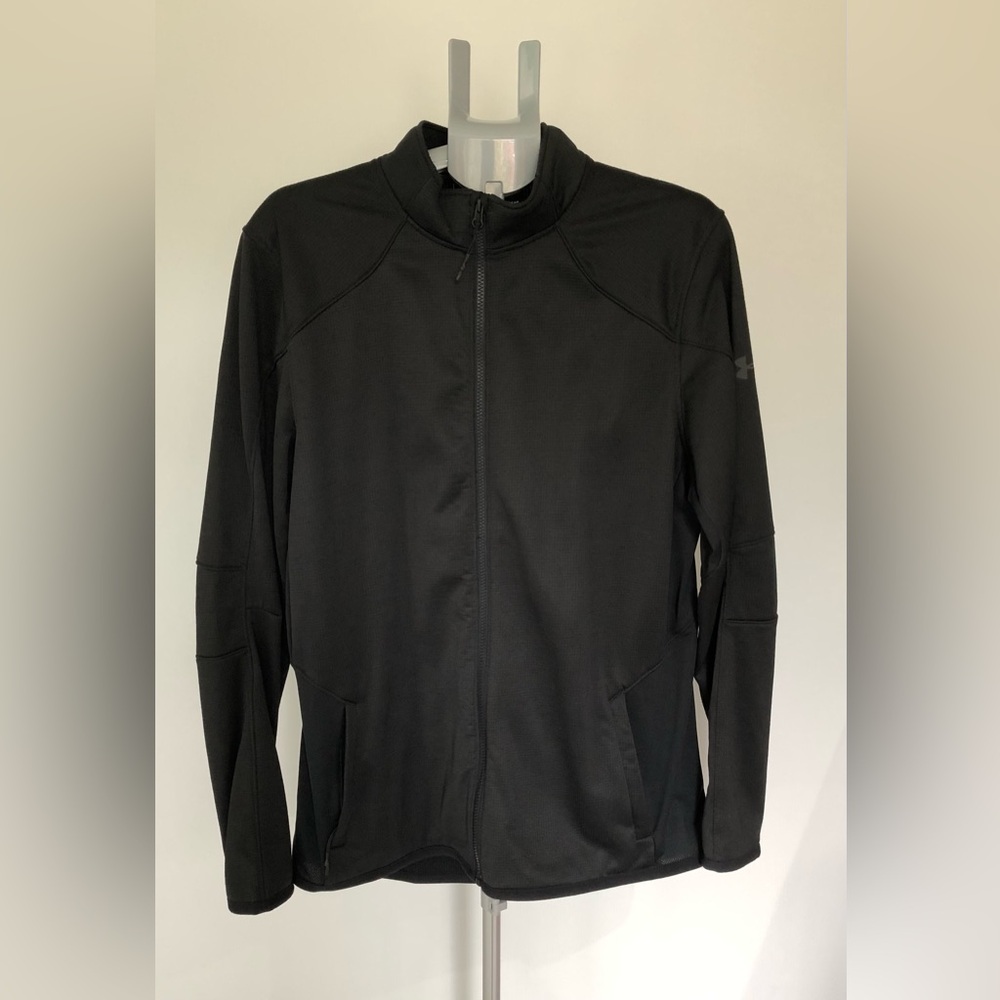 Under Armour Men's Athletic Cold Gear Reactor Performance Jacket Black Sz XL New
